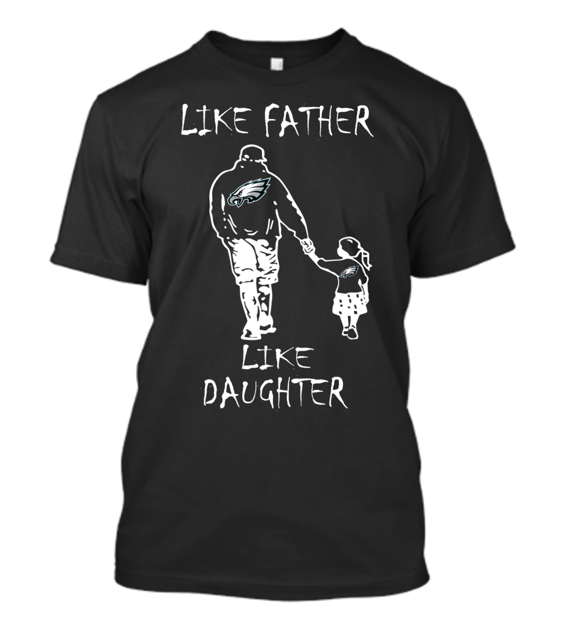 Like Father Like Daughter Philadelphia Eagles Fan Hoodie Matching Outfits T-Shirt