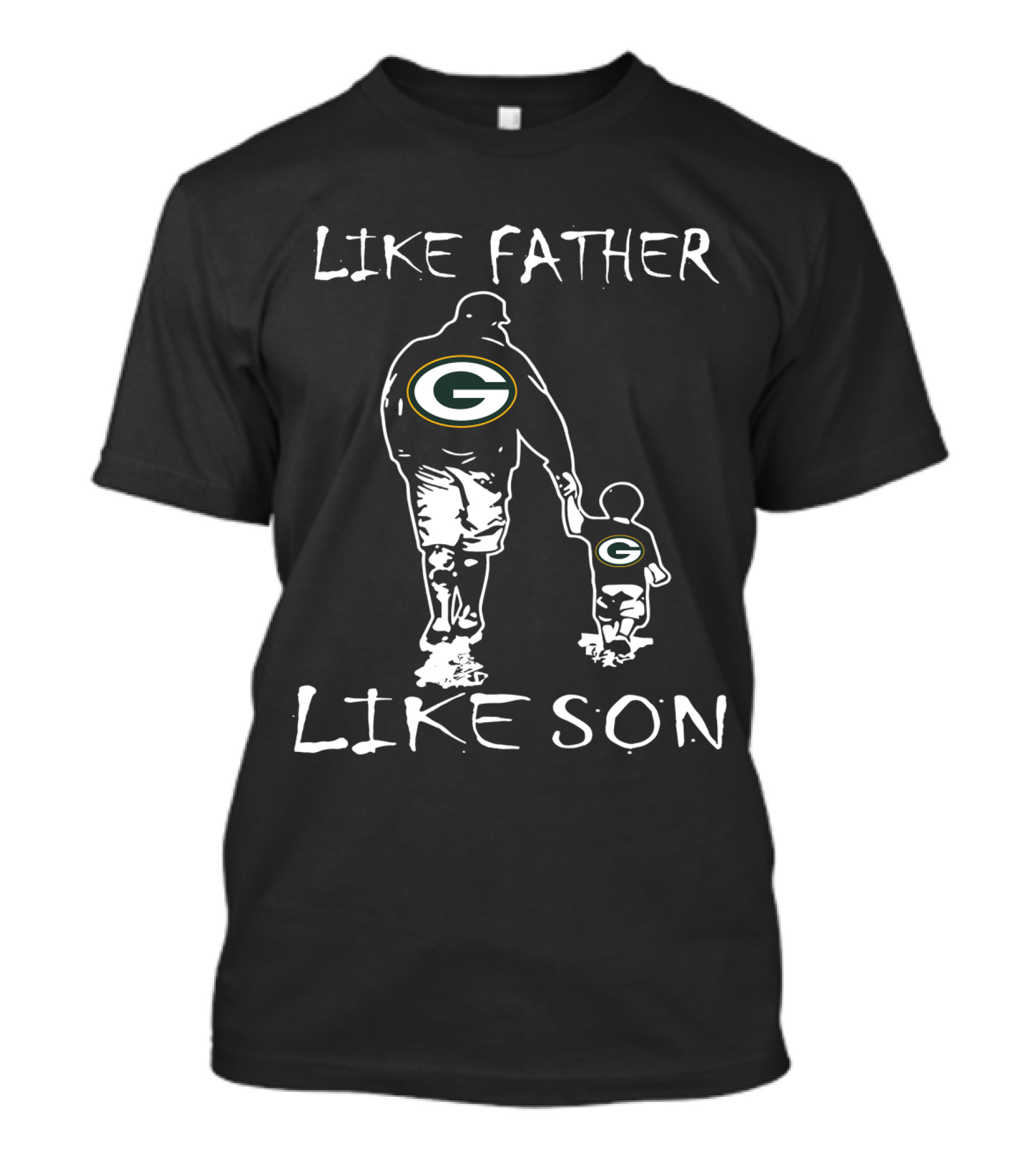 Like Father Like Son Green Bay Packers Fans T-Shirt