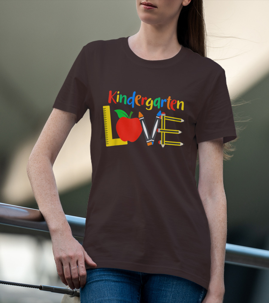 Kindergarten Love Teacher Student Classroom Tools T-Shirt