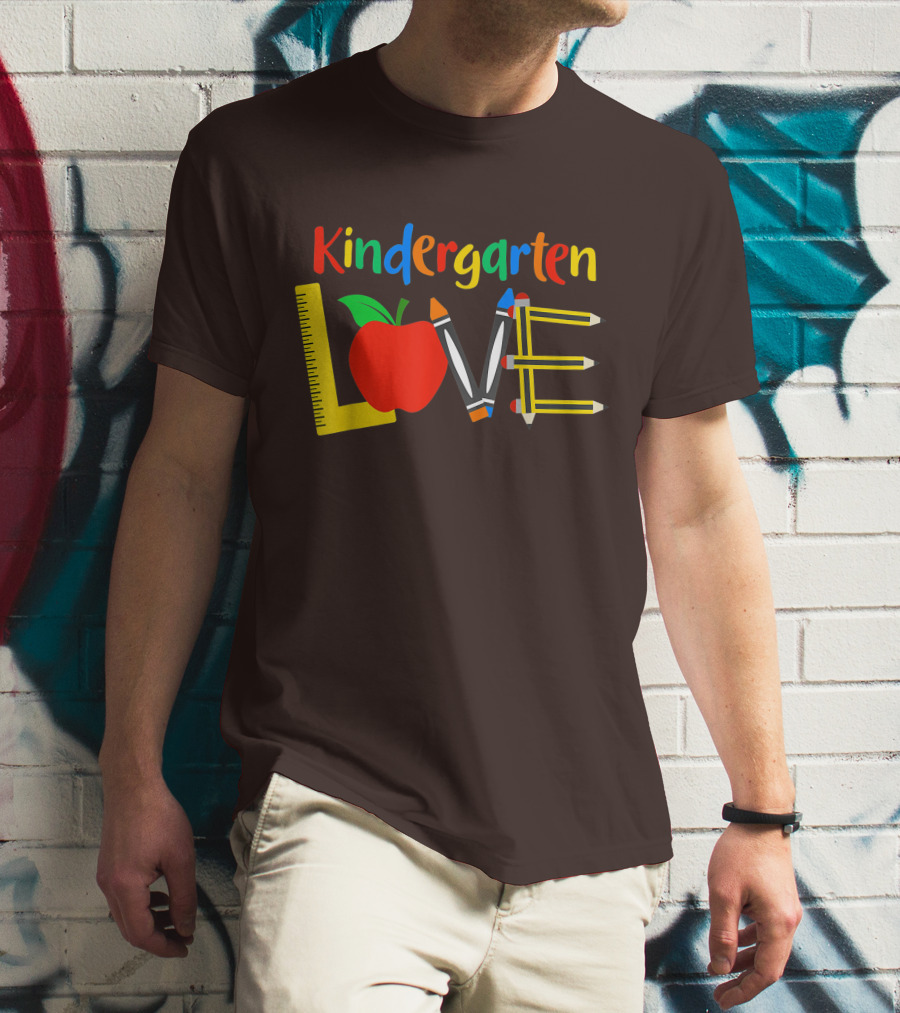 Kindergarten Love Teacher Student Classroom Tools T-Shirt
