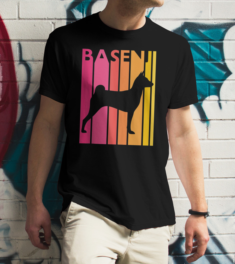 Basenji Retro Love Vintage T-Shirt
