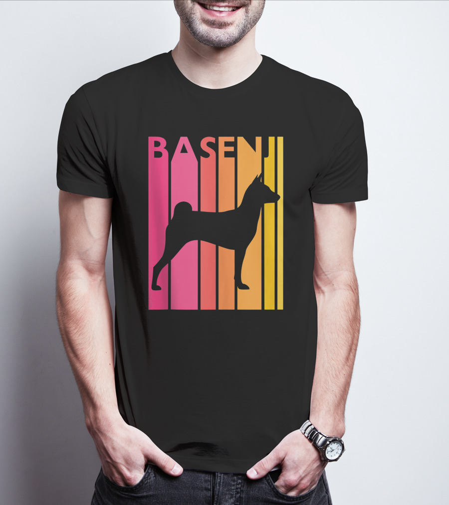 Basenji Retro Love Vintage T-Shirt