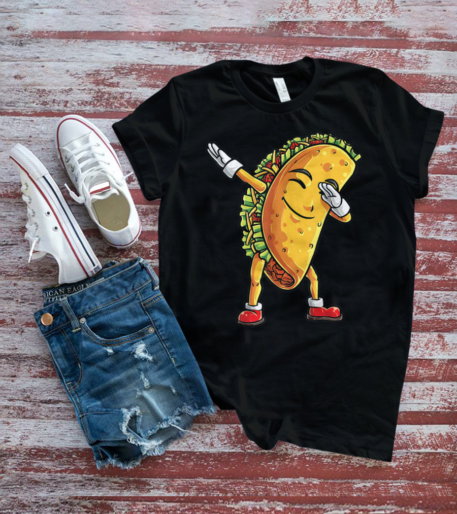 Dabbing Taco Cinco De Mayo Animation T-Shirt