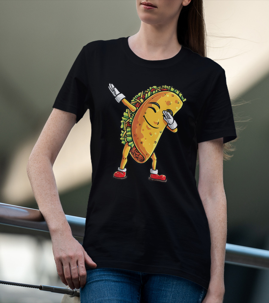 Dabbing Taco Cinco De Mayo Animation T-Shirt