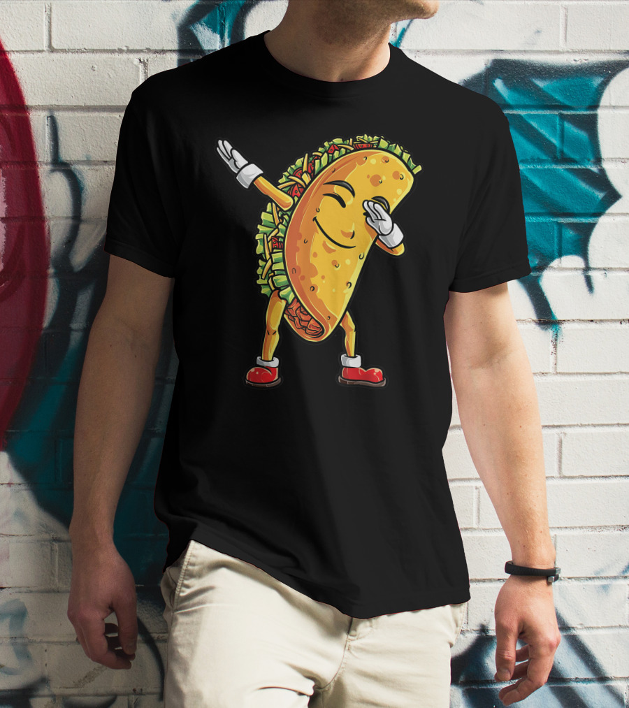 Dabbing Taco Cinco De Mayo Animation T-Shirt