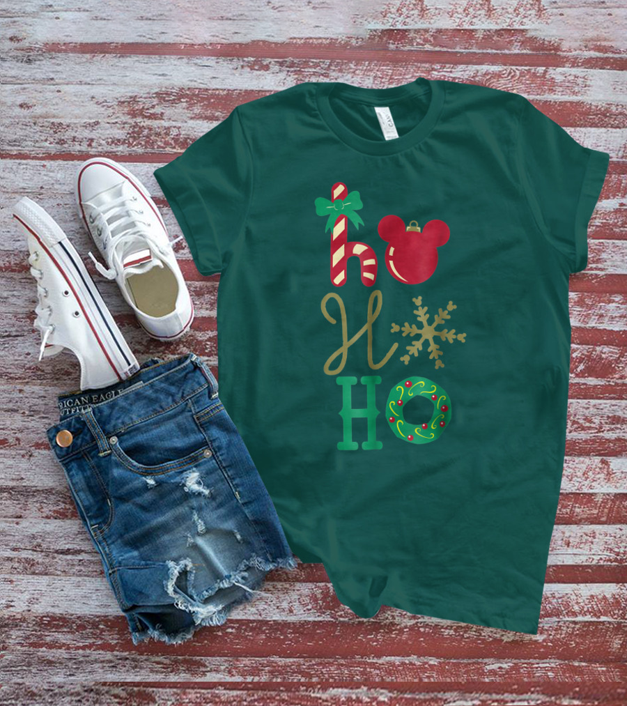 Ho Ho Ho Disney Mickey Holiday T-Shirt