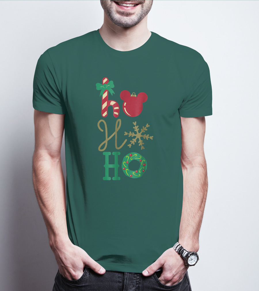 Ho Ho Ho Disney Mickey Holiday T-Shirt