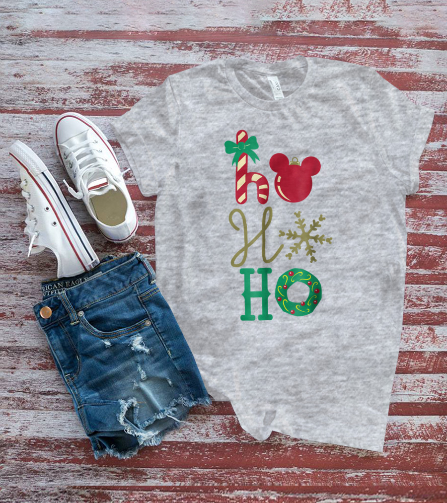 Disney Christmas Mickey Mouse Ho Ho Ho T-Shirt