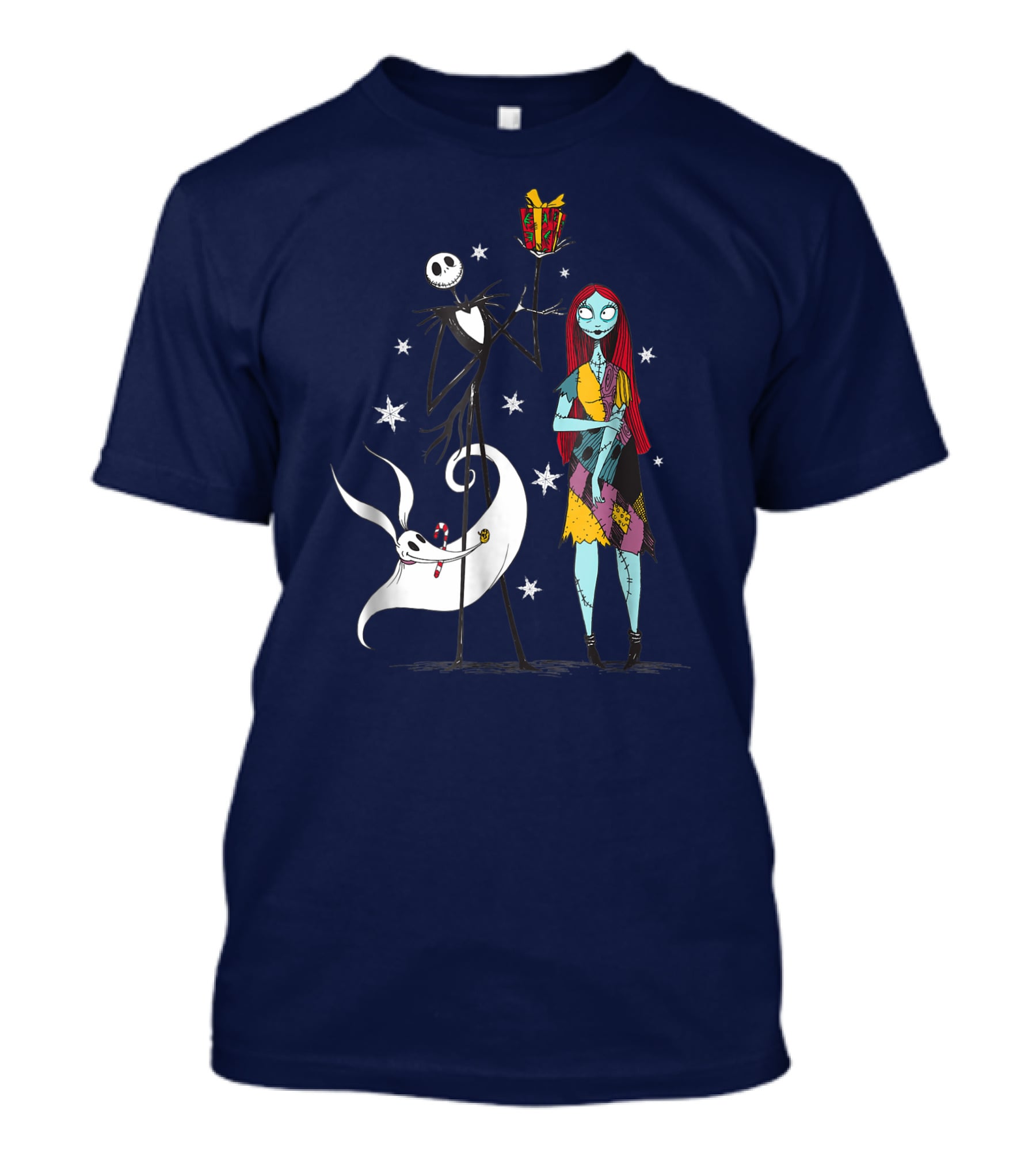 Disney The Nightmare Before Christmas Jack Skellington And Sally With Zero T-Shirt