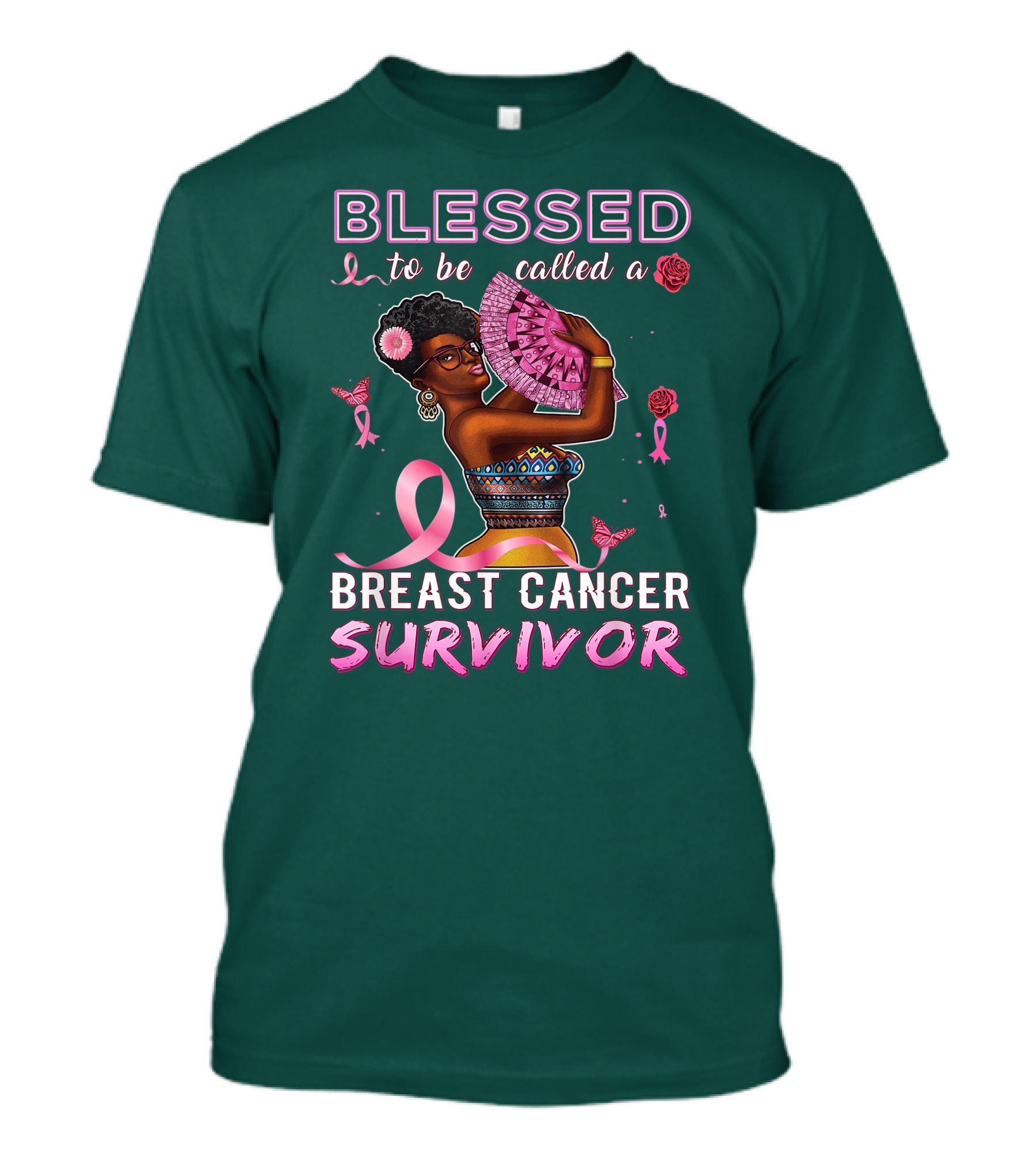 BLESSED To Be Called A BREAST CANCER SURVIVOR African American T-Shirt