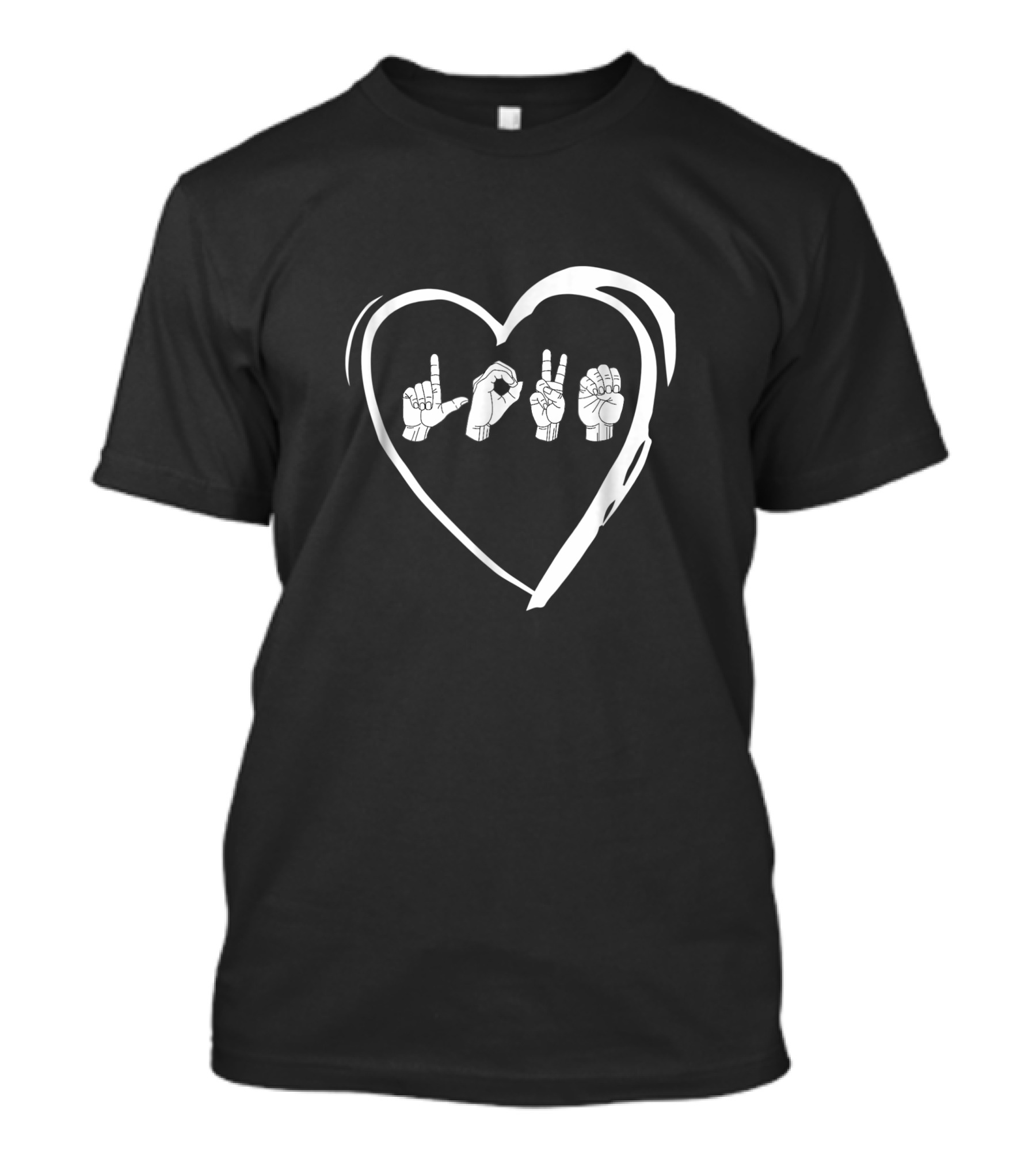 Love Heart Sign Language ASL T-Shirt
