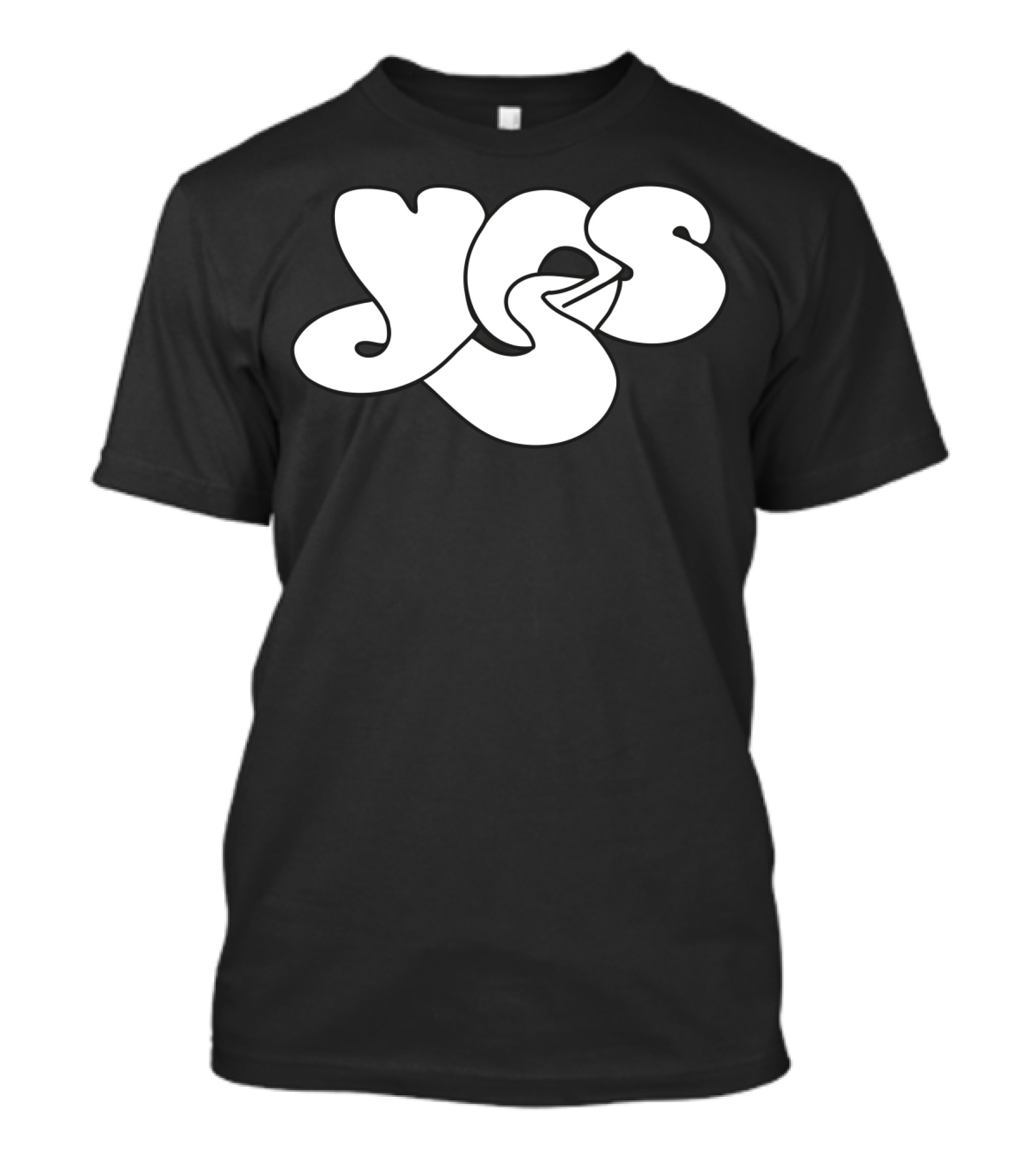 Yes Band Iconic Logo White Bubble Letters T-Shirt