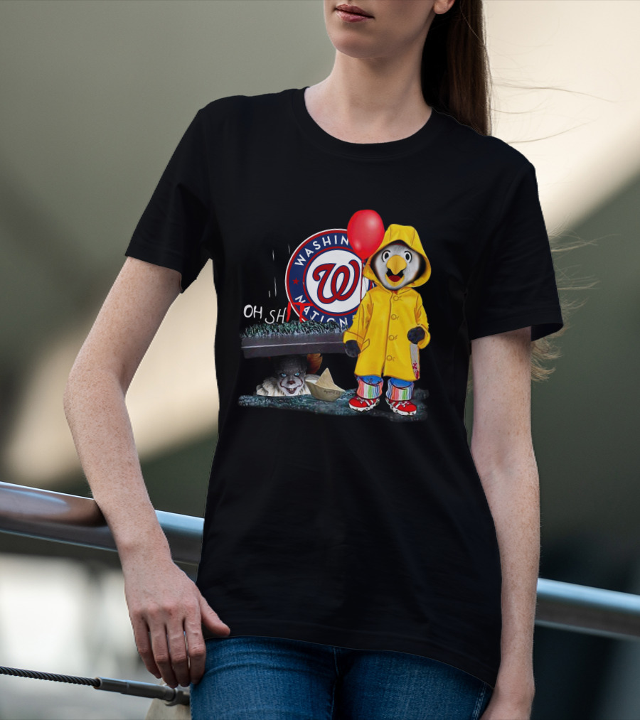Washington Nationals Pennywise Penguin Red Balloon T-Shirt