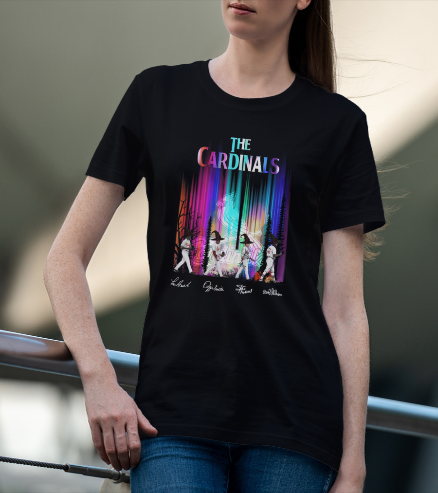 The Cardinals St. Louis Baseball Legends Aurora Borealis T-Shirt