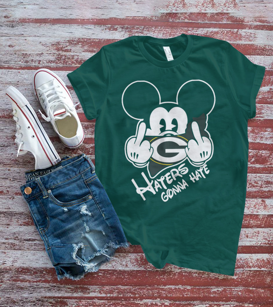 Packers Haters Gonna Hate Mouse Hands T-Shirt