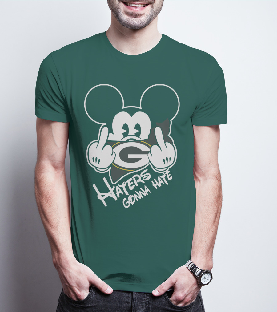 Packers Haters Gonna Hate Mouse Hands T-Shirt