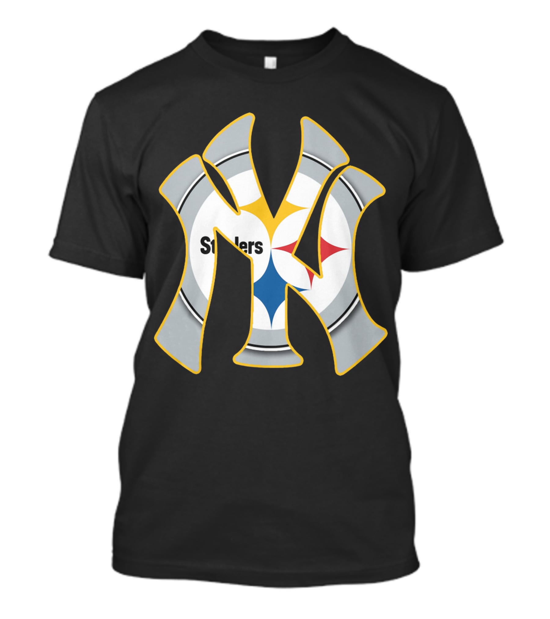 Yankees Steelers New York's Logo Fusion T-Shirt