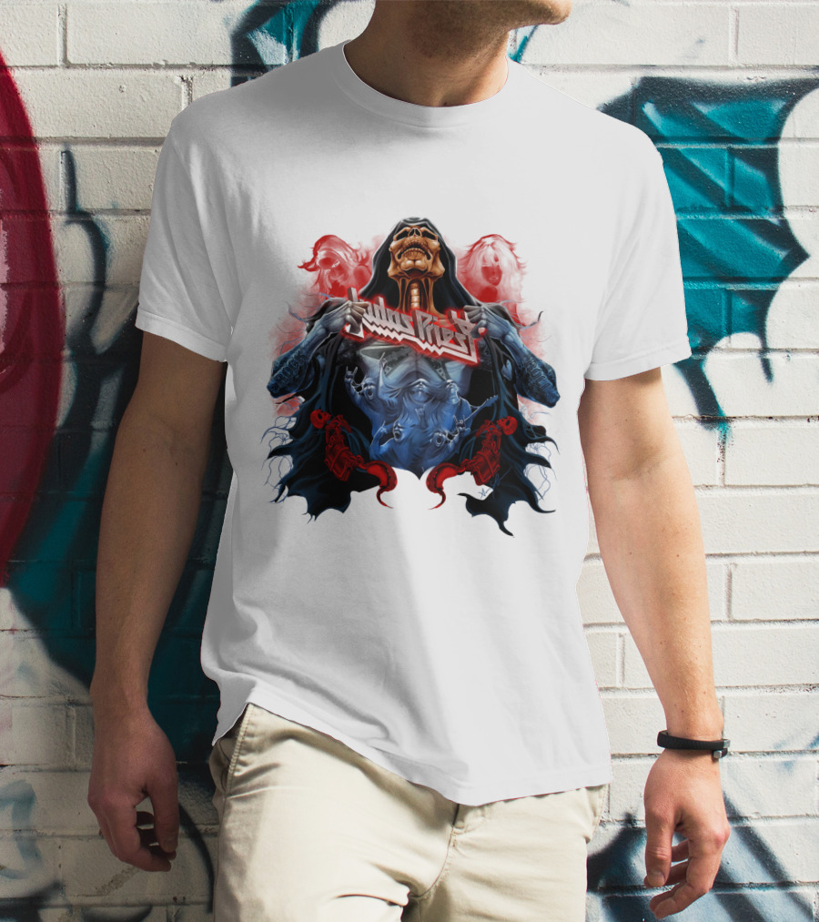 Judas Priest DH 89 Screaming For Vengeance Skeleton T-Shirt