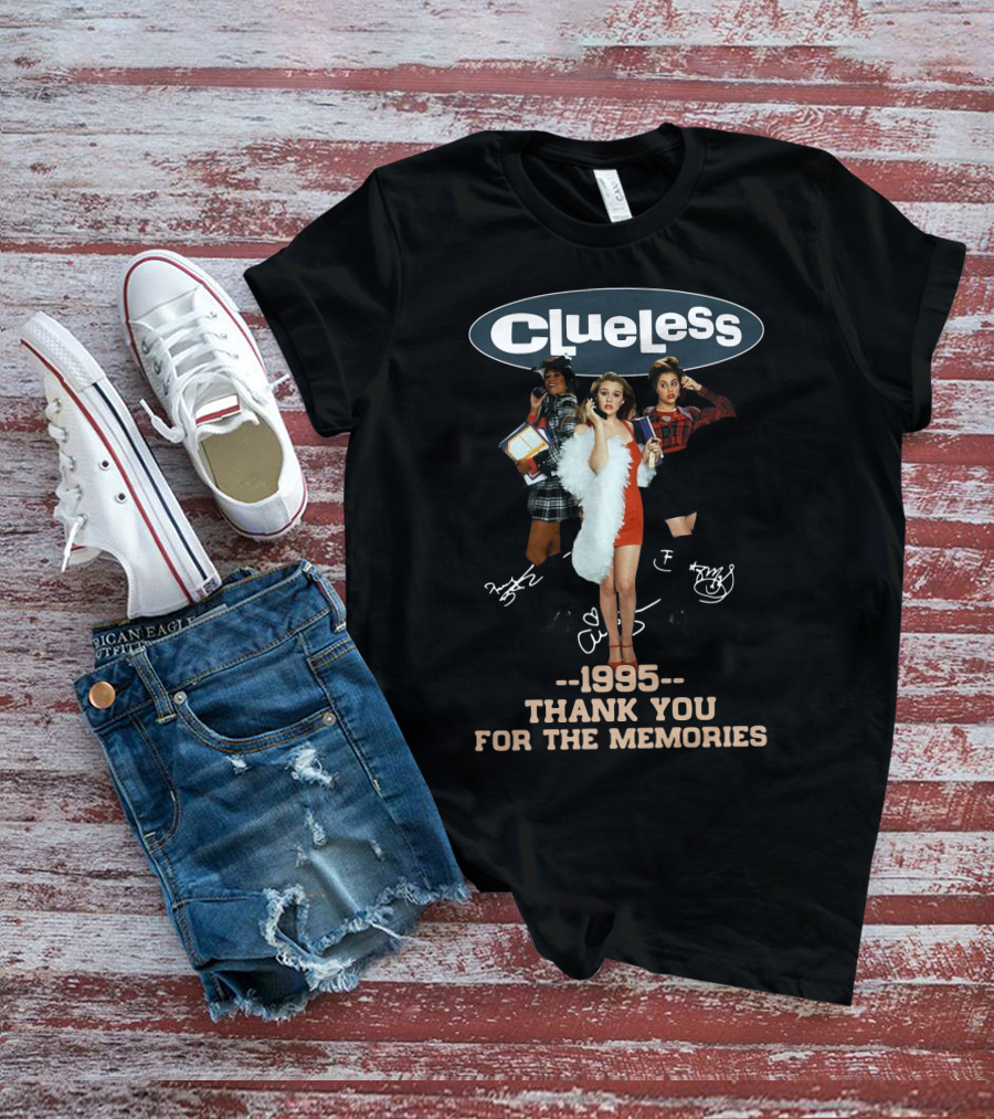 Clueless 1995 Thank You For The Memories Vintage Fashion Icons T-Shirt
