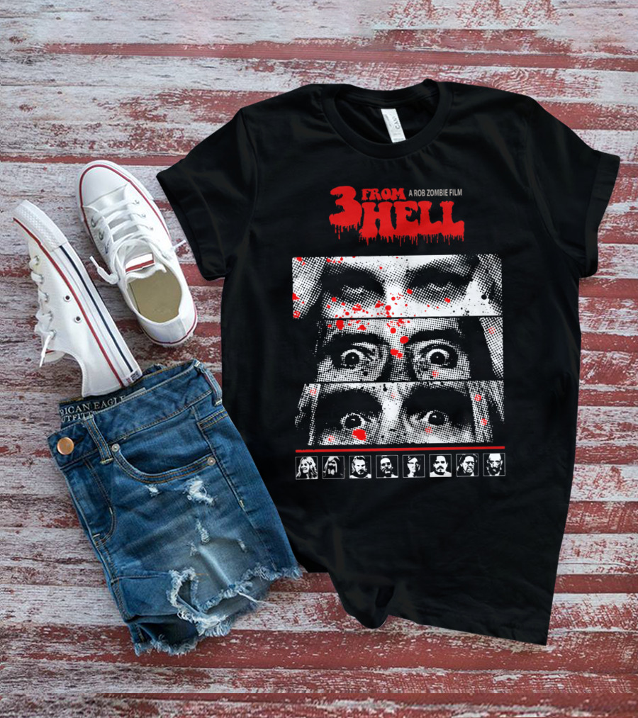 From Hell A Rob Zombie Film Bloody Faces And Cast Photography T-Shirt