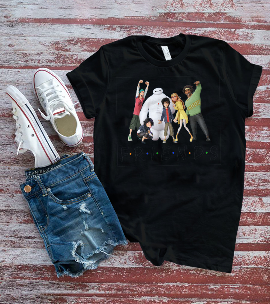Big Hero 6 Friends Tv Show Parody With Hiro Baymax And Team T-Shirt