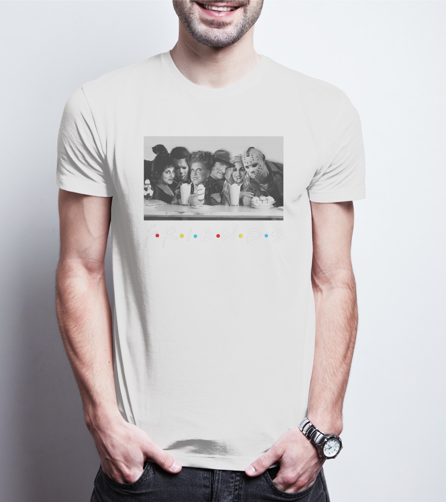 Hocus Pocus Horror Movie Friends Characters Parody With Iconic TV Show T-Shirt