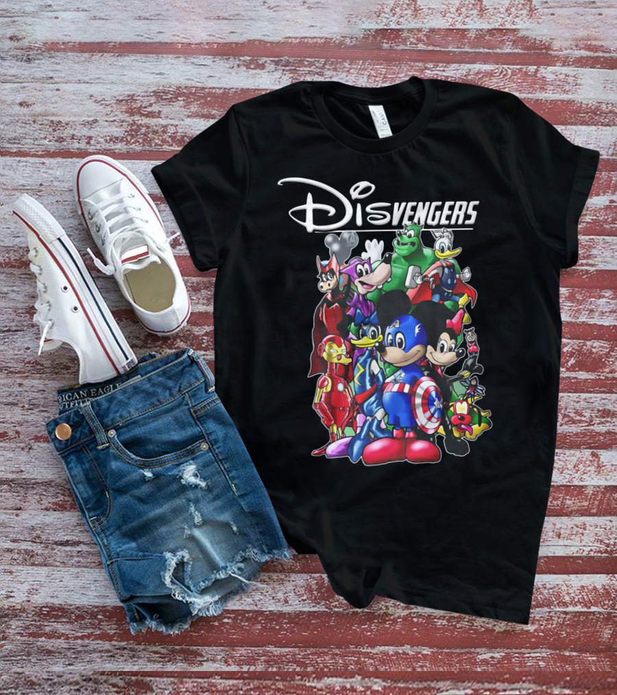 Disney Marvel Avengers Endgame Mickey Disvengers Characters T-Shirt
