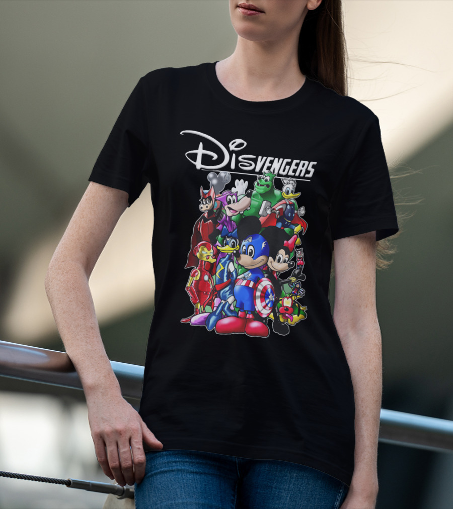 Disney Marvel Avengers Endgame Mickey Disvengers Characters T-Shirt