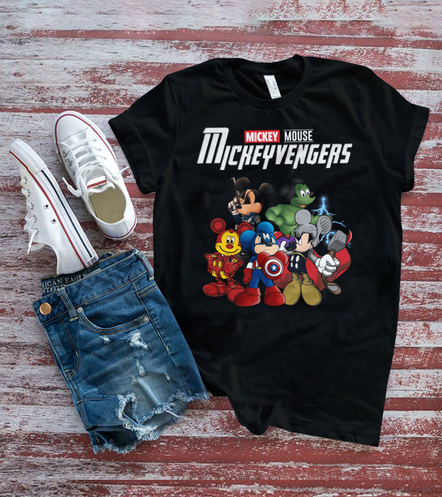 Mickey Mouse Mickeyvengers Marvel Avengers Endgame Disney Crossover T-Shirt