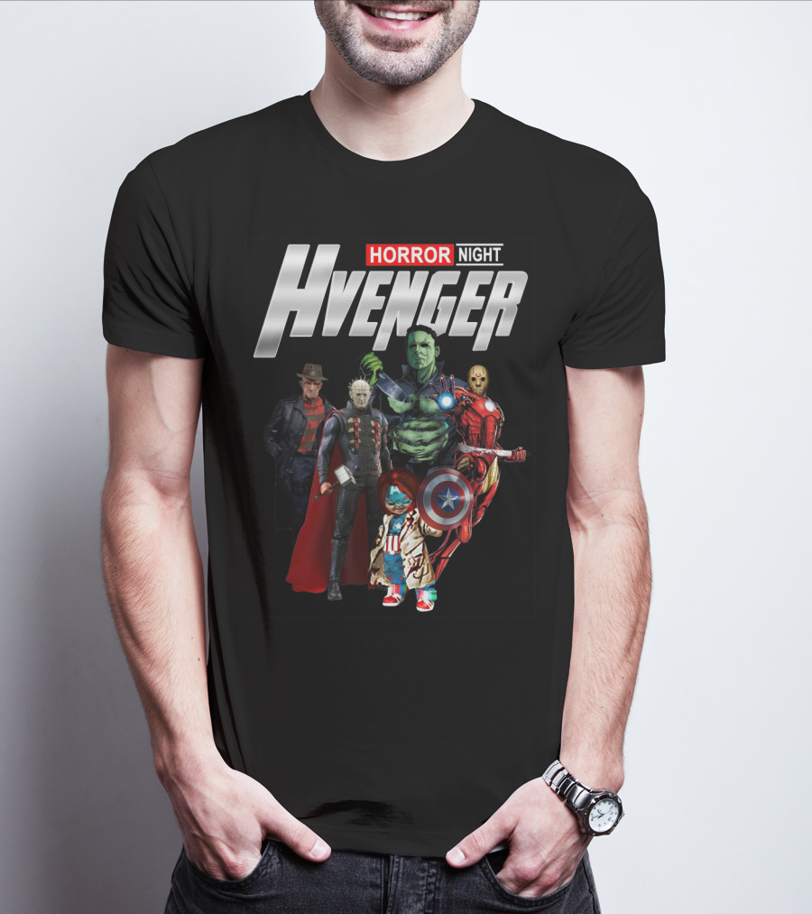 Horror Night Hvenger Avenger Crossover Villains Assemble T-Shirt
