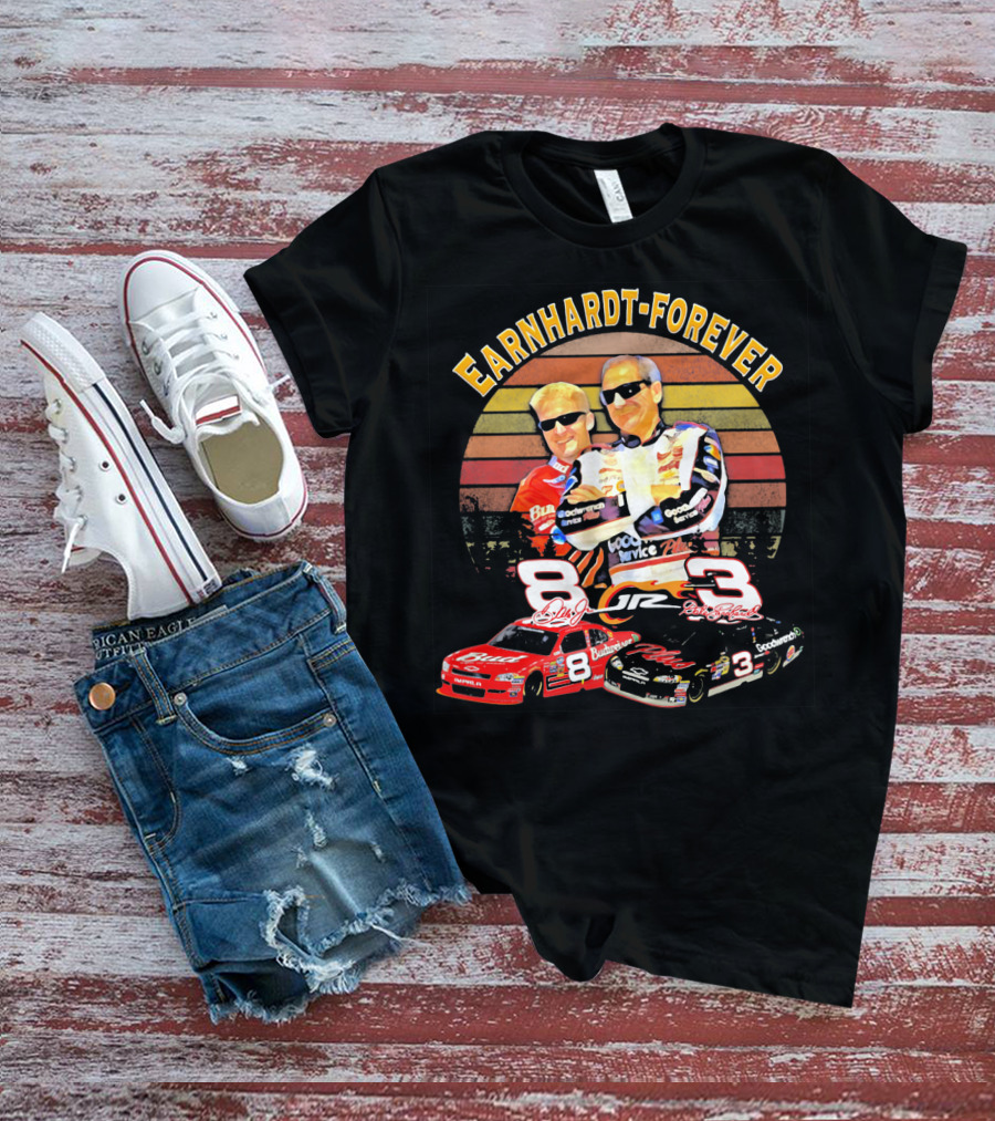 Earnhardt Forever No. 8 And 3 NASCAR Racing Legends T-Shirt