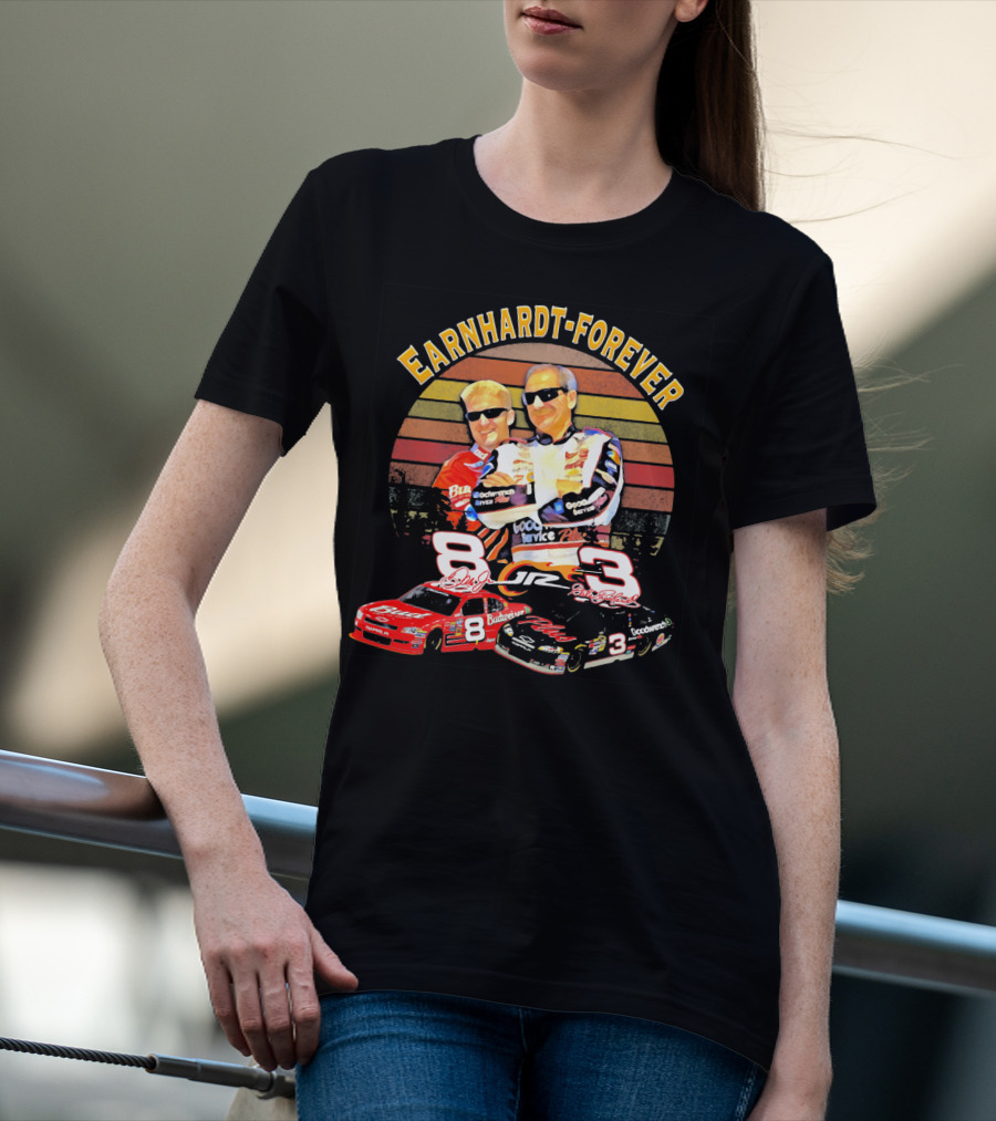 Earnhardt Forever No. 8 And 3 NASCAR Racing Legends T-Shirt