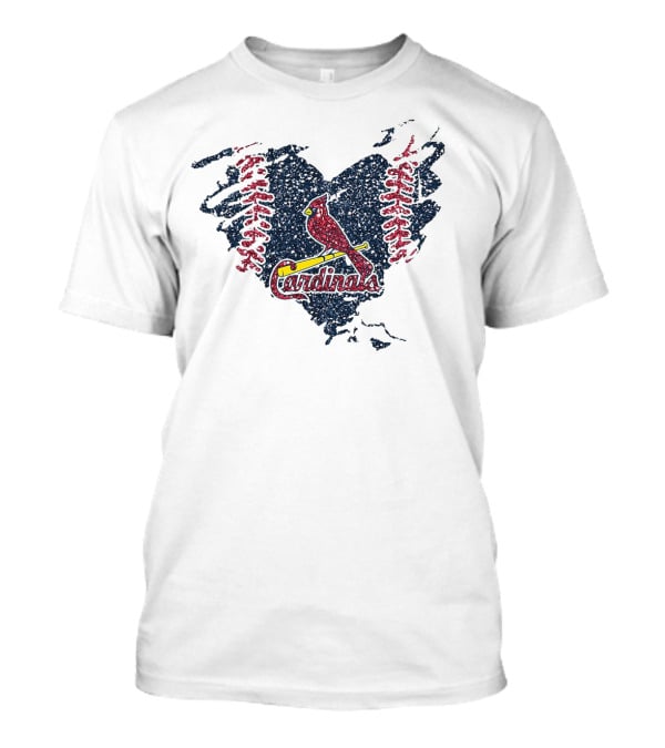 Heart Diamond Baseball St. Louis Cardinals T-Shirt