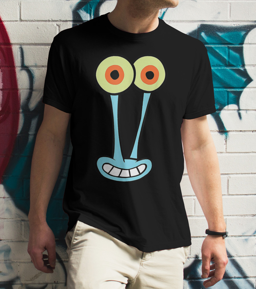 Gary Halloween Snail Cartoon Face Funny Group Costume T-Shirt