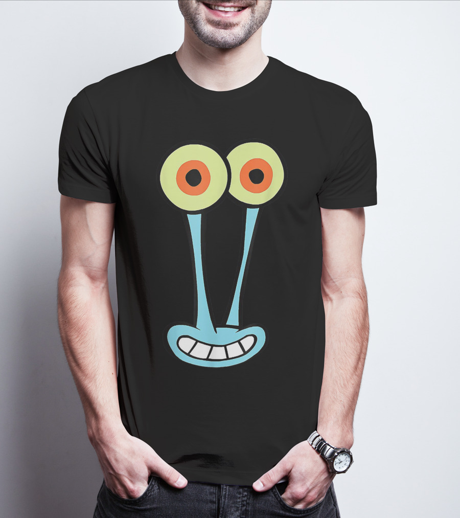 Gary Halloween Snail Cartoon Face Funny Group Costume T-Shirt