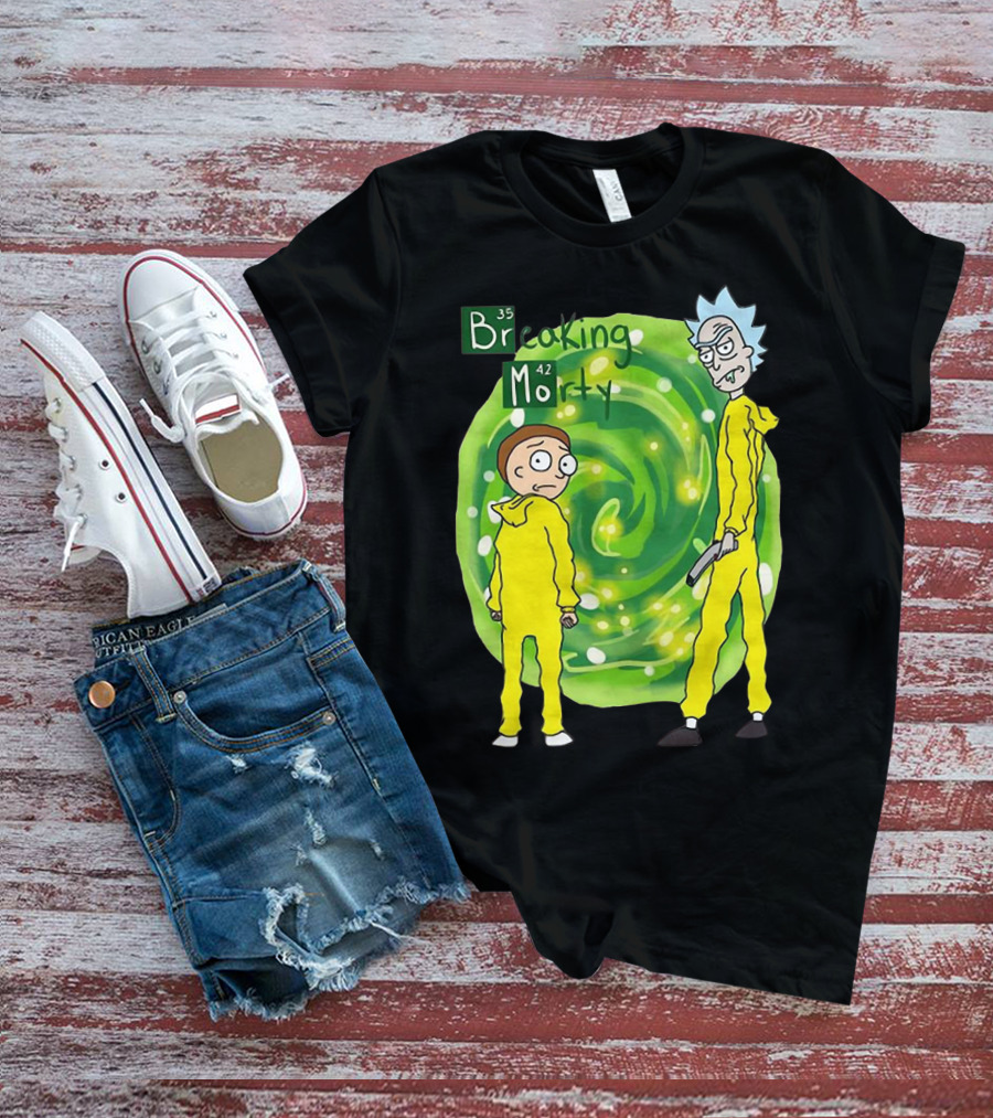 Breaking Morty Rick And Morty Meets Breaking Bad Fusion T-Shirt