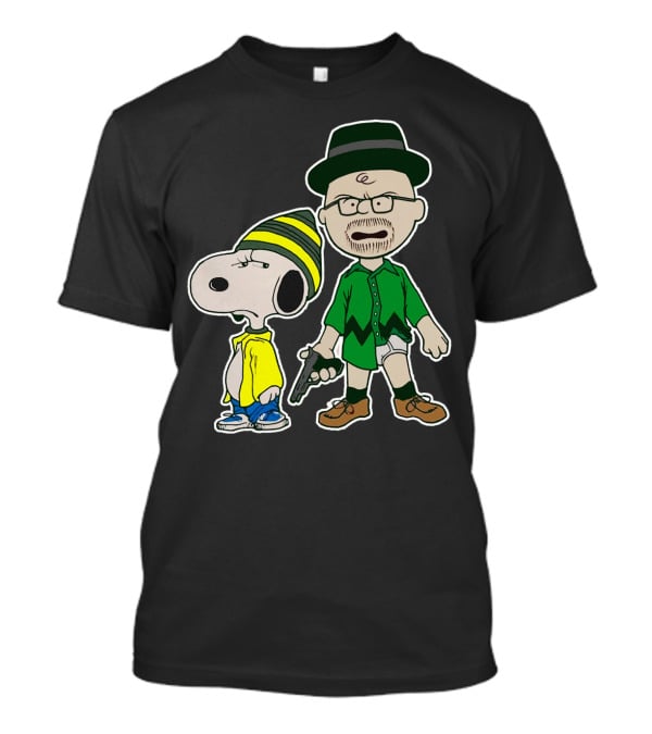 Snoopy And Charlie Brown Breaking Bad Walter And Jesse Mashup T-Shirt