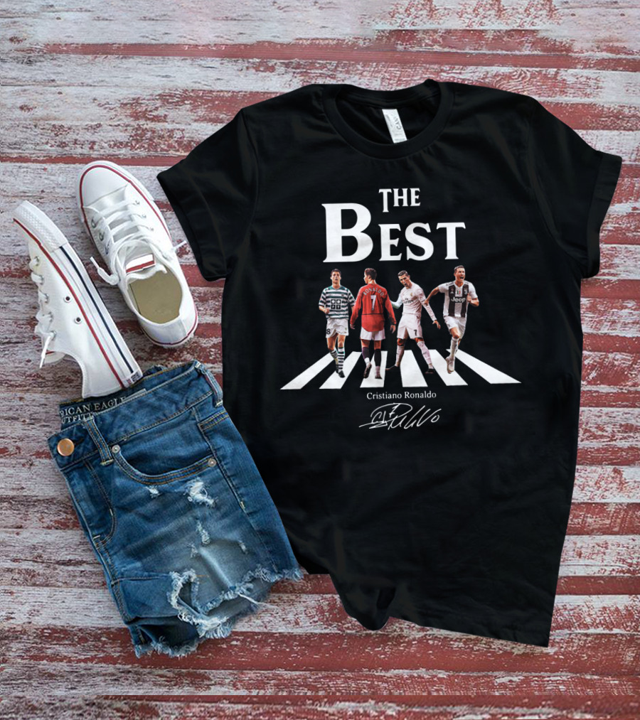 The Best Cristiano Ronaldo Signature Cr7 Legendary Football Moments Crosswalk T-Shirt