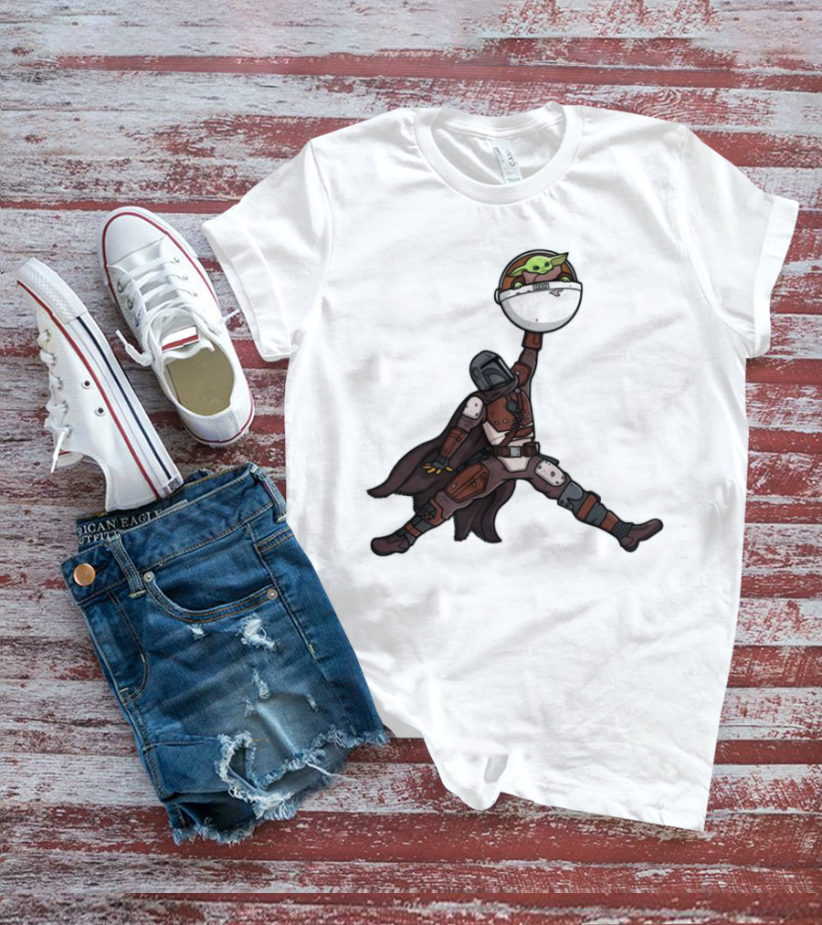 Boba Fett Baby Yoda Air Jordan T-Shirt