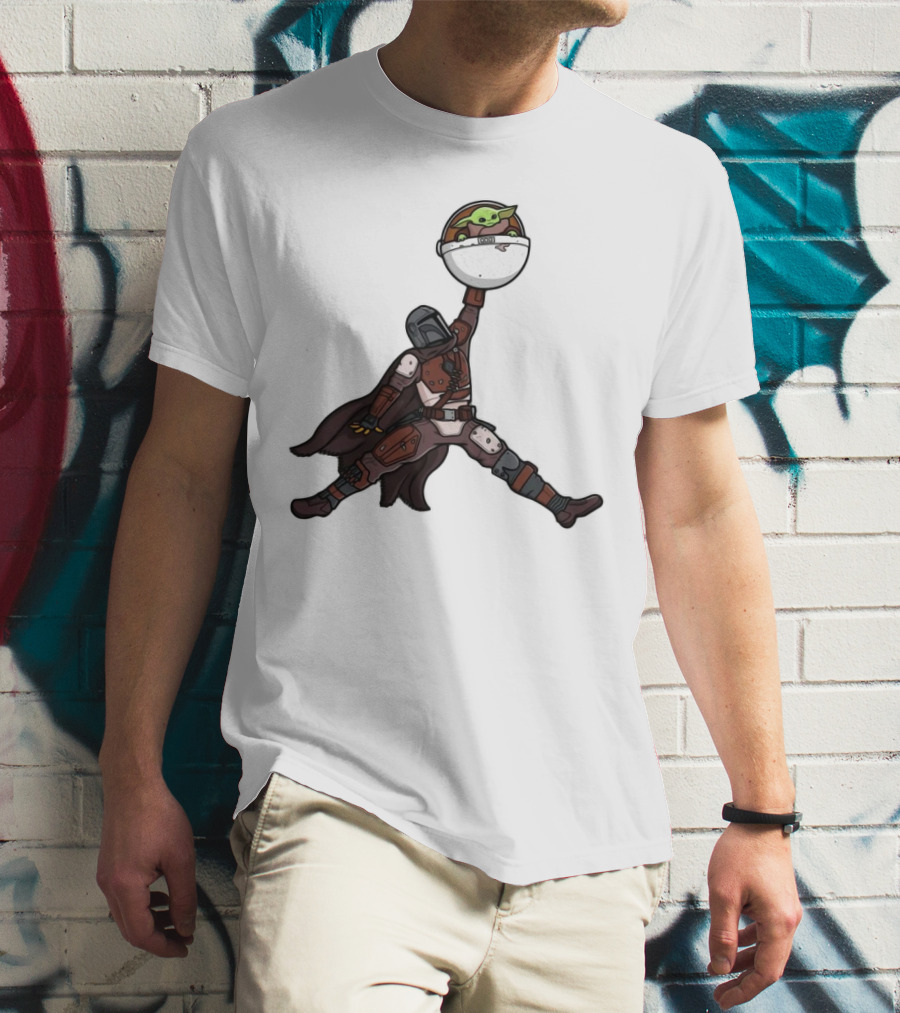 Boba Fett Baby Yoda Air Jordan T-Shirt