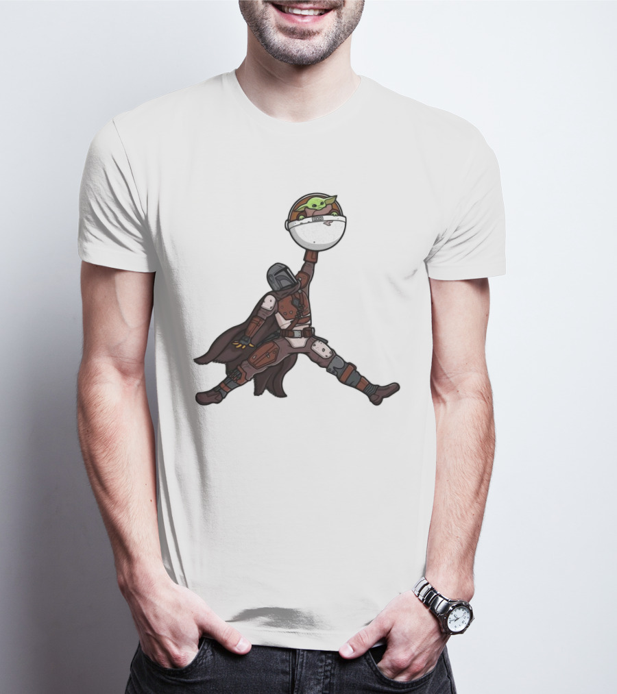 Boba Fett Baby Yoda Air Jordan T-Shirt