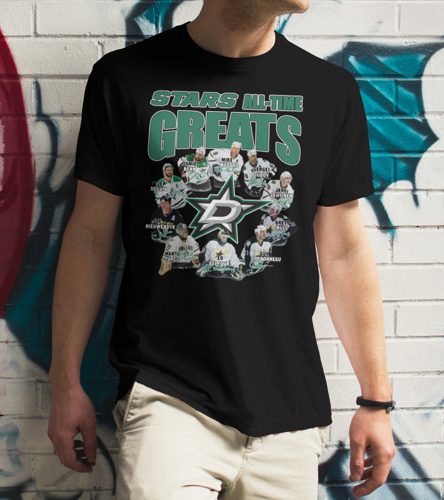 STARS ALL-TIME GREATS Dallas Hockey Legends T-Shirt