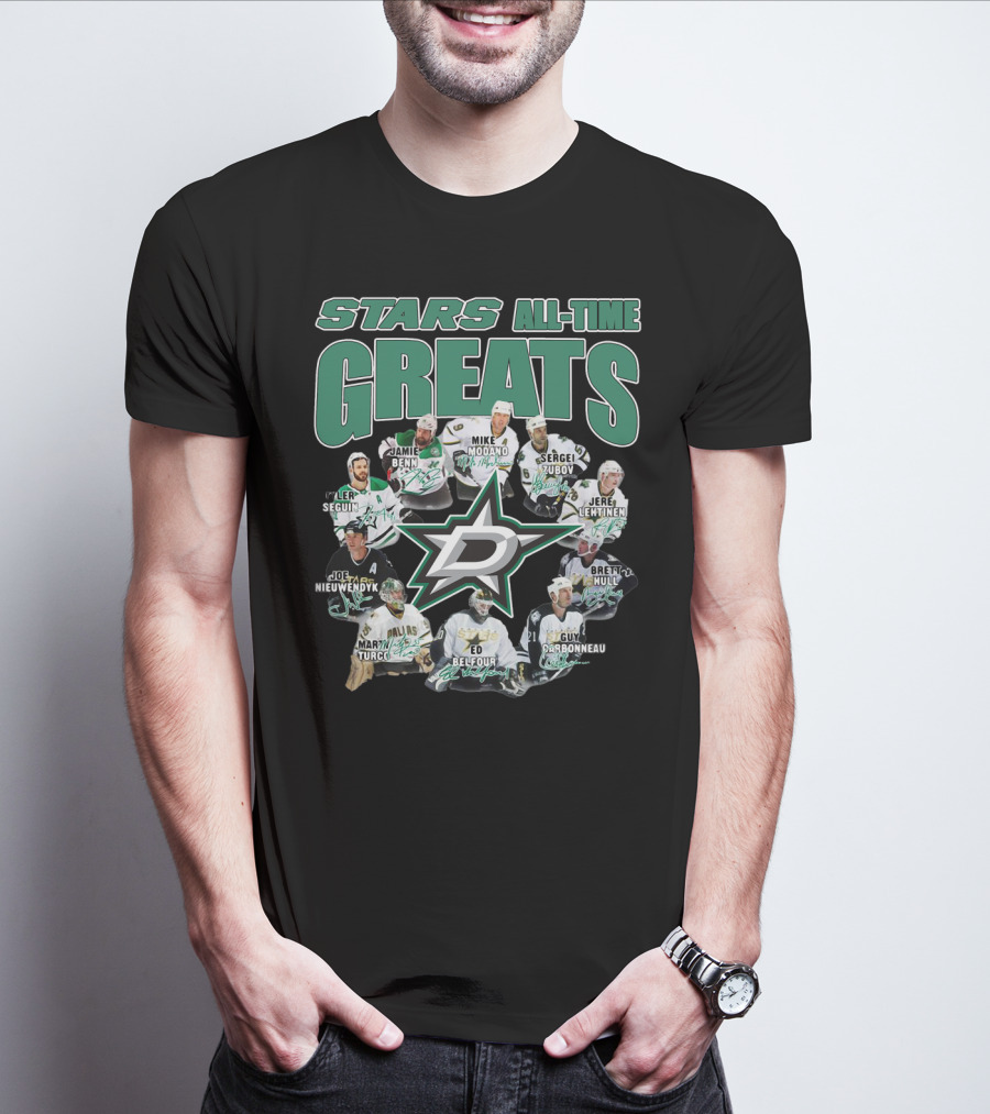 STARS ALL-TIME GREATS Dallas Hockey Legends T-Shirt