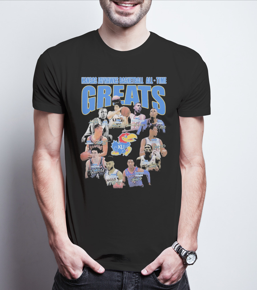 KANSAS JAYHAWKS BASKETBALL ALL-TIME GREATS T-Shirt