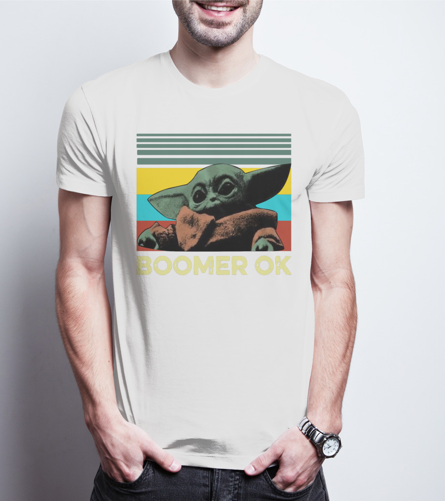 BOOMER OK RETRO BABY YODA T-Shirt