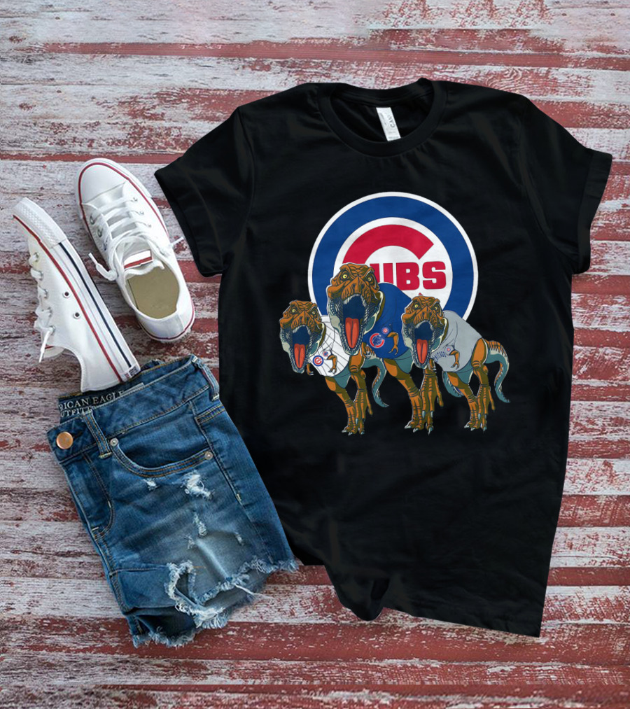 Cubs Logo T-Rex Trio T-Shirt