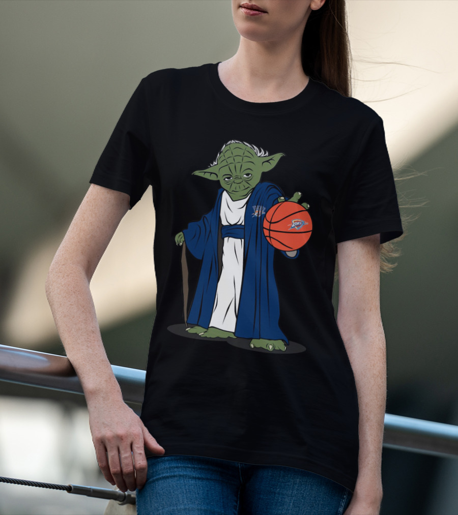 MASTER YODA OKLAHOMA CITY THUNDER BASKETBALL CHARACTER T-Shirt