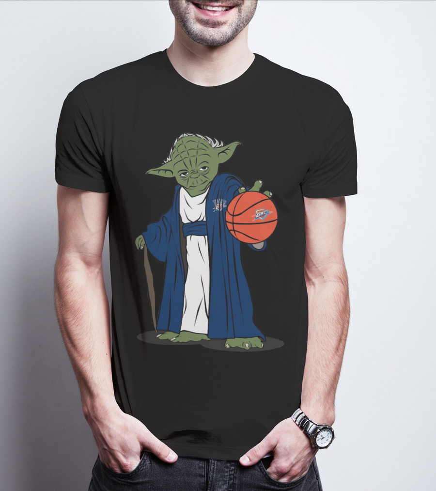 MASTER YODA OKLAHOMA CITY THUNDER BASKETBALL CHARACTER T-Shirt