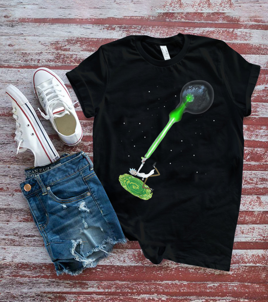 RICK SANCHEZ KAMEHAMEHA DEATH STAR T-Shirt