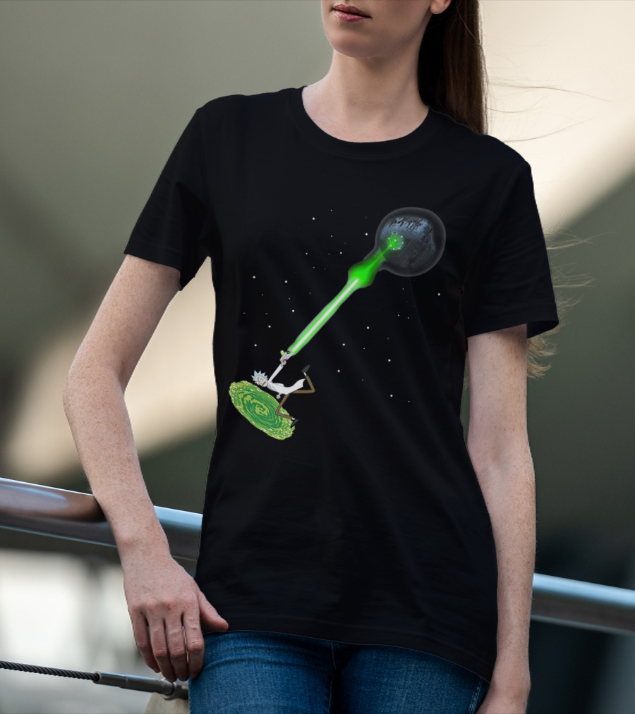 RICK SANCHEZ KAMEHAMEHA DEATH STAR T-Shirt